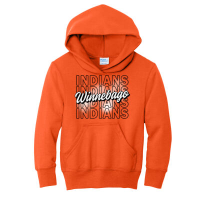 Winnebago Fans Club 2026 Logo 2 - Youth Core Fleece Pullover Hooded Sweatshirt Thumbnail