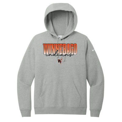 Winnebago Fans Club 2026 Logo 3 - Women's Club Fleece Sleeve Swoosh Pullover Hoodie Thumbnail