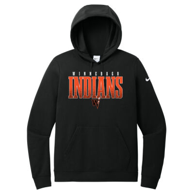 Winnebago Fans Club 2026 Logo 1 - Women's Club Fleece Sleeve Swoosh Pullover Hoodie Thumbnail
